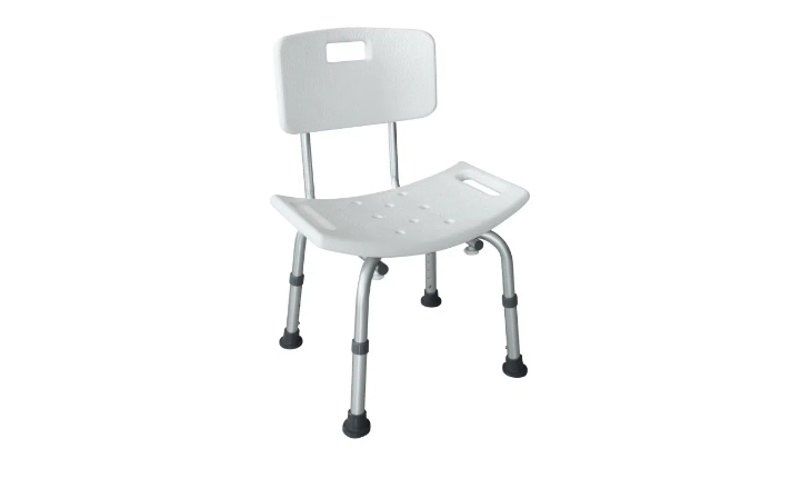 高度可调，带靠背设计，提供舒适支撑。